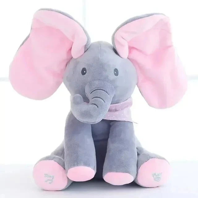 Hide and Seek Elephant Plushie - Soft, Adorable, and Interactive Fun