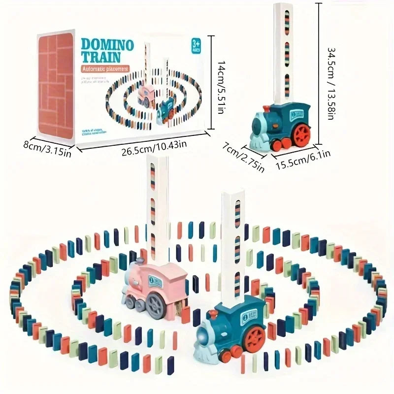 Automatic Domino Train Set: Fun for All Ages!