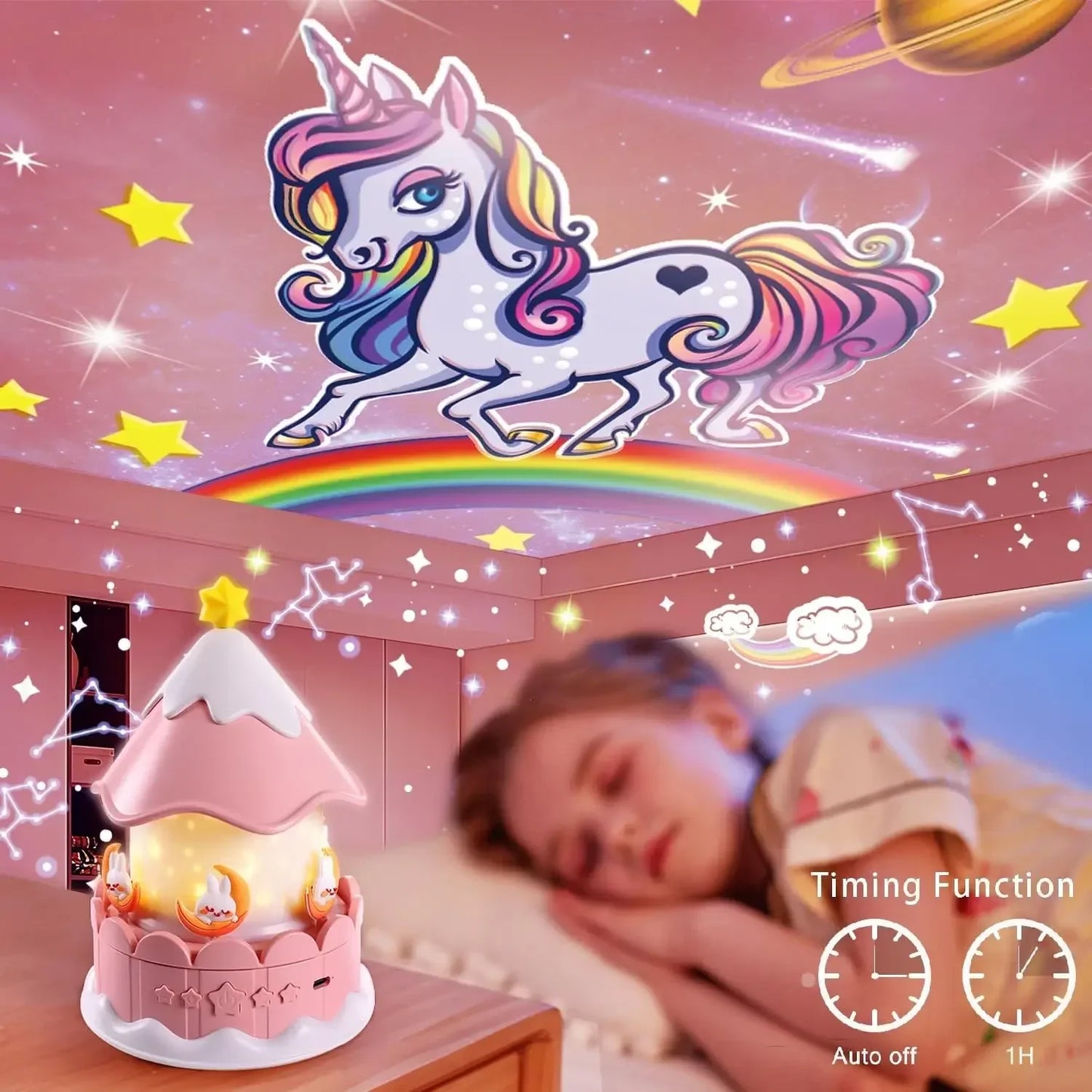 Magical Multifunction Projector Lamp – A Dreamy Experience for All Ages!