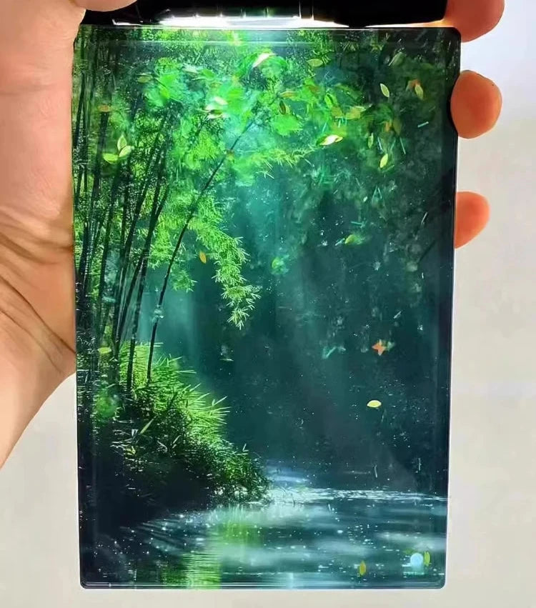 Tyndall Effect Quicksand Bamboo Forest Magnet Souvenir – Paper Craft Ideas
